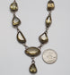 Vintage Sterling Silver Gemstone Necklace, 17.5 inches - 39.6g