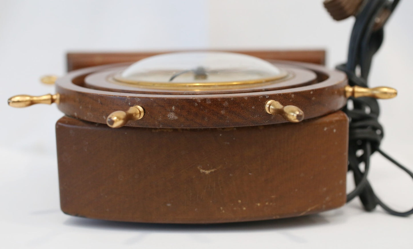 Seth Thomas Helmsman Ship's Wheel Electric Clock
