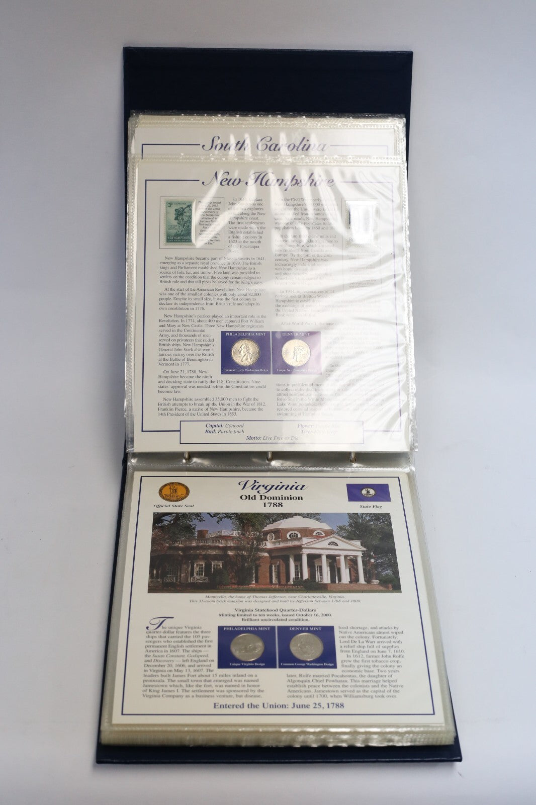 Statehood Quarters Collection Postal Commemorative Society (Vol 1)