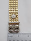 18k Yellow Gold Diamond Bracelet with Hidden Gruen Watch & Matching Earrings Set