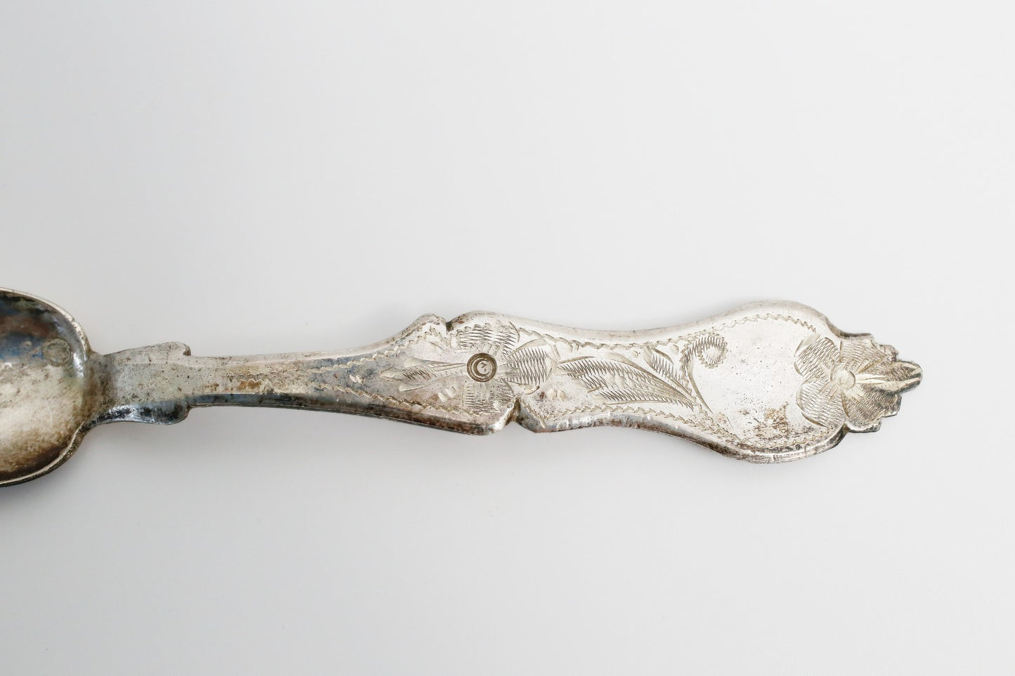 Vintage Ornate Solid Silver Spoons, Set of 6 - 180.0g