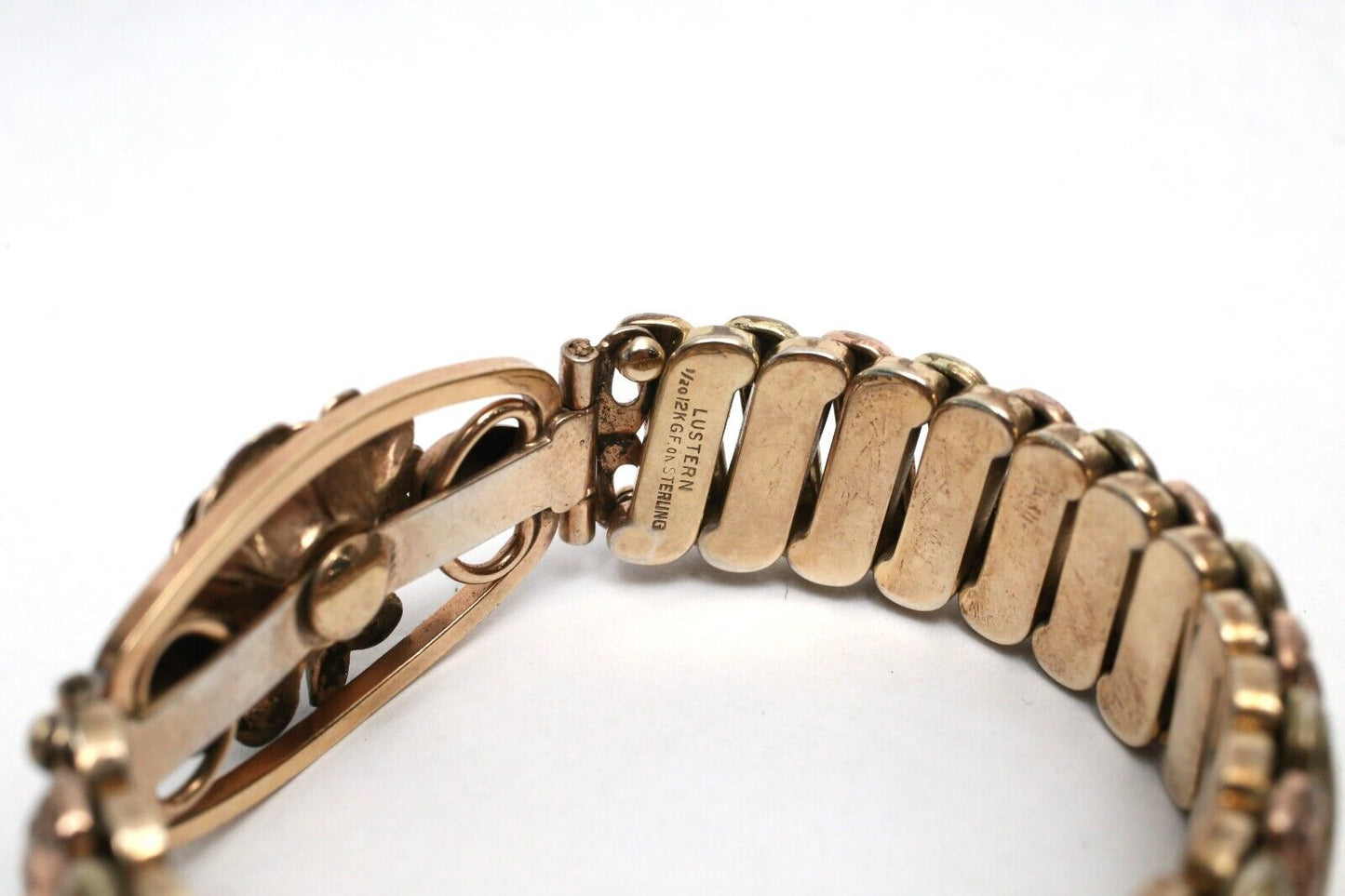 Louis Stern Co Sterling Silver 12k Gold Filled Expansion Bracelet, 6 inches - 38.1g