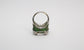 18k White Gold Tsavorite Garnet, Kunzite & Diamond Ring, Size 7 - 16.0g