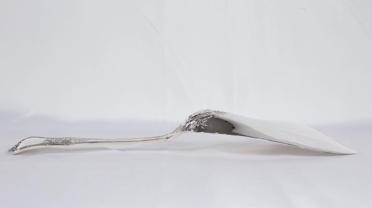 Tiffany & Co "The Olympian" Sterling Silver Fish Server, 183.6g