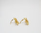 Tiffany & Co. 18k Yellow Gold Dogwood Textured Flower Clip On Earrings, 17.8g