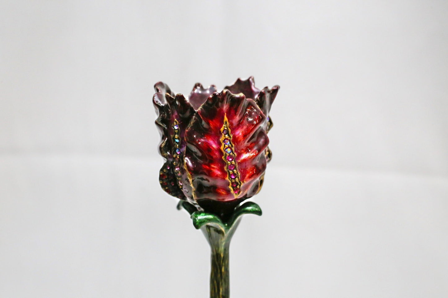 Jay Strongwater (2) Tall Floral Candlestick Holder
