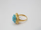 18k Yellow Gold Cocktail Ring, Size 5.5 - 6.4g