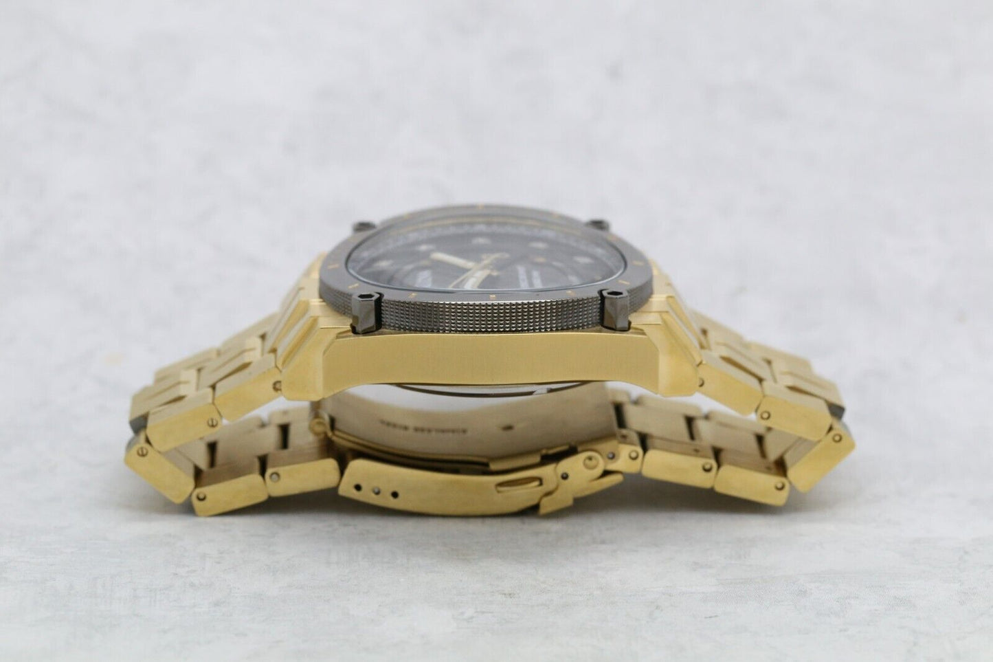 Bulova Precisionist Men's 98D156 Diamond Accent Gold Tone Stainless Steel Watch