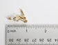 14k Yellow Gold Pearl Skiing Man Charm, 4.0g