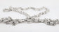 14k White Gold Unique Diamond Link Chain, 38.5 inches - 175.5g