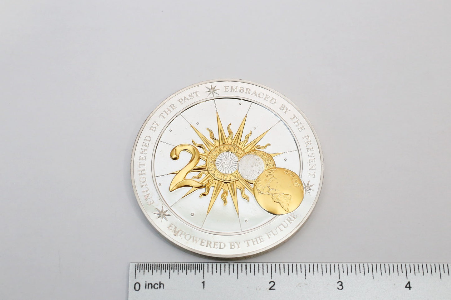 2000 The Franklin Mint Sterling Silver Annual Calendar, 7.46oz