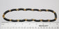 14k Yellow Gold Black Onyx Necklace, 17 inches - 19.6g