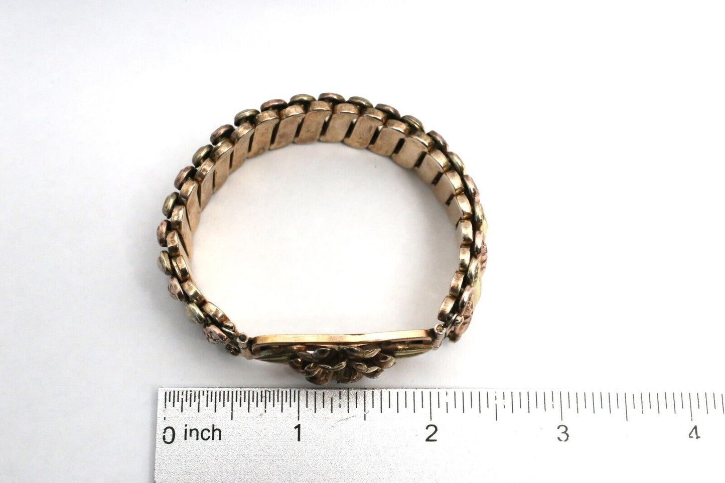 Louis Stern Co Sterling Silver 12k Gold Filled Expansion Bracelet, 6 inches - 38.1g