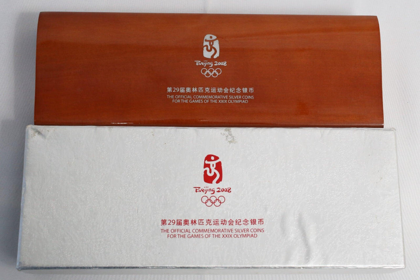 China 2008 Beijing Olympic Series I Silver Coin 4pc Set with Box & COA