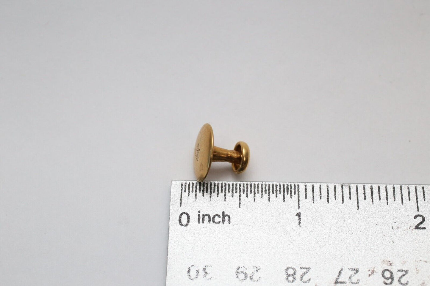 Vintage Tiffany & Co 18k Yellow Gold Single Shirt Stud, 1.5g