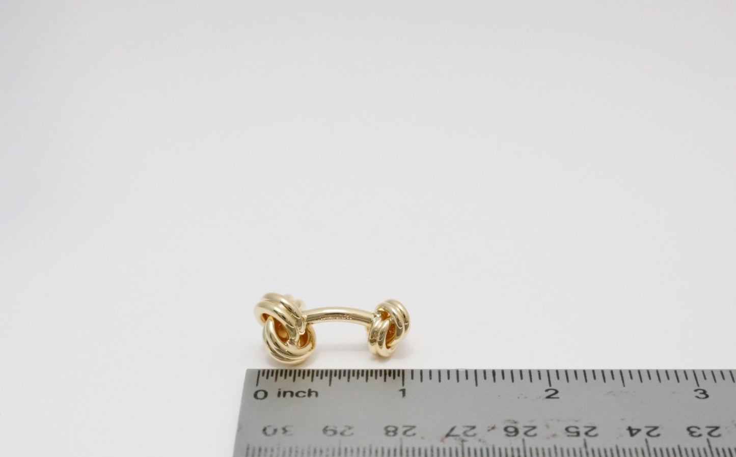Tiffany & Co 18k Yellow Gold Classic Double Love Knot Cufflinks, 27.1g