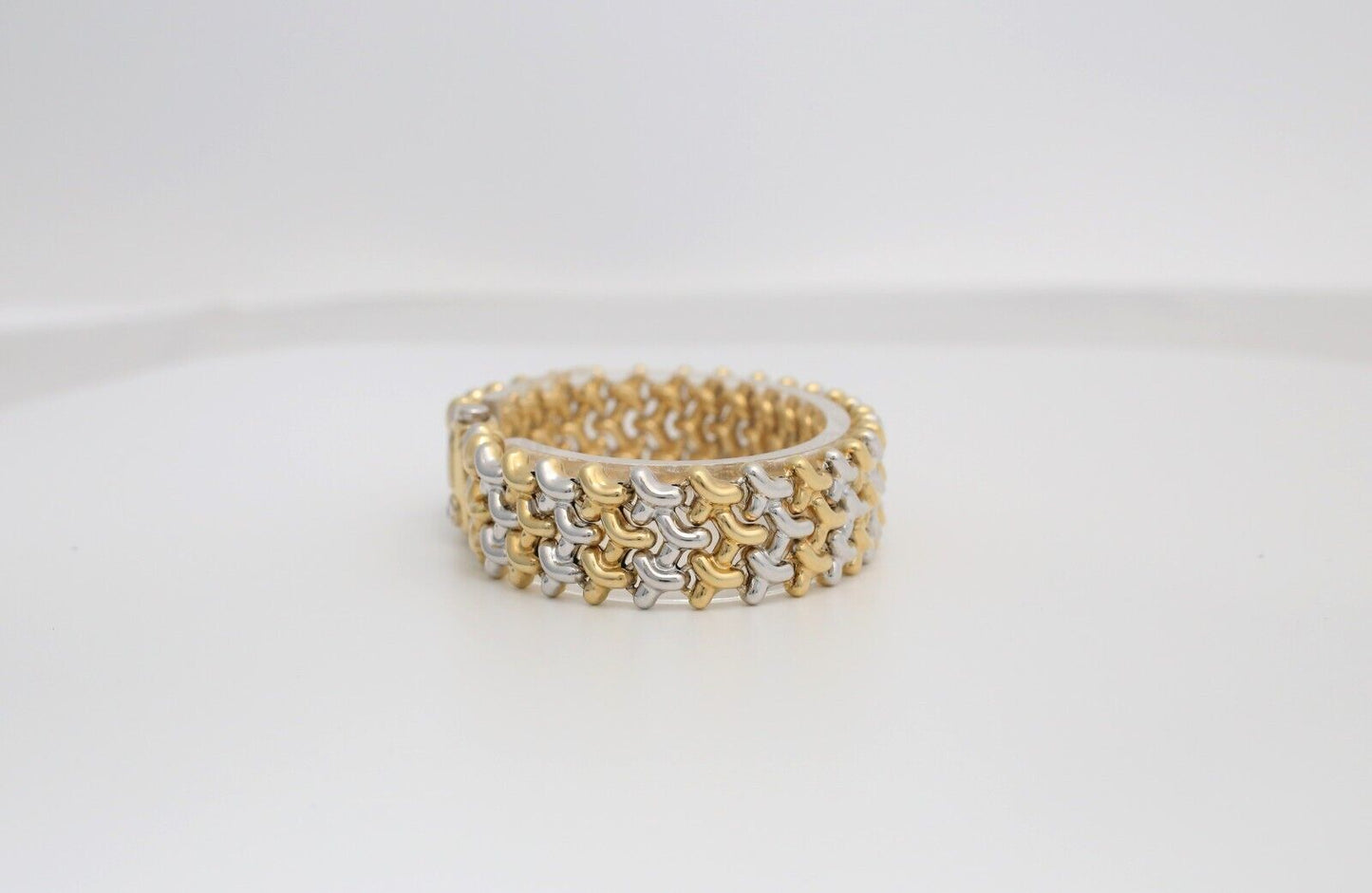 Chimento 18k Yellow & White Gold Mesh Bracelet, 7.5 inches - 27.4g