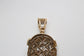 10k Yellow Gold Diamond Jesus Pendant, 17.9g