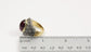18k Yellow Gold Tourmaline & Diamond Ring, Size 8 - 14.5g