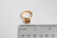 19.2k Portuguese Gold Multi-Stone Ring, Size 8.5 - 4.8g