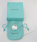 Tiffany & Co. Sterling Silver Blue Splash Heart "Please Return to Tiffany" Necklace, 18 inches