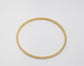 22k Yellow & White Gold Bangle, 7 inches - 10.7g