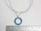 Birks Sterling Silver Circle Pendant Long Necklace, 30 inches - 29.0g