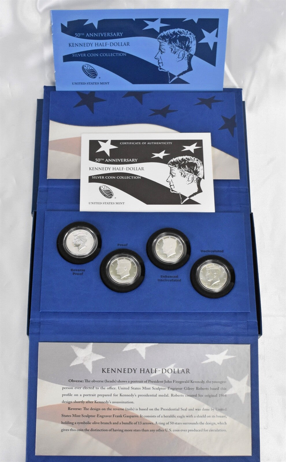 50th Anniversary Kennedy Half Dollar Sterling Silver Coin Collection
