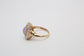 14k Yellow Gold Opal Ring, Size 4.75 - 3.1g