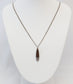 Ted Lowry Sterling Silver Wood Teardrop Necklace, 18 inches - 5.3g