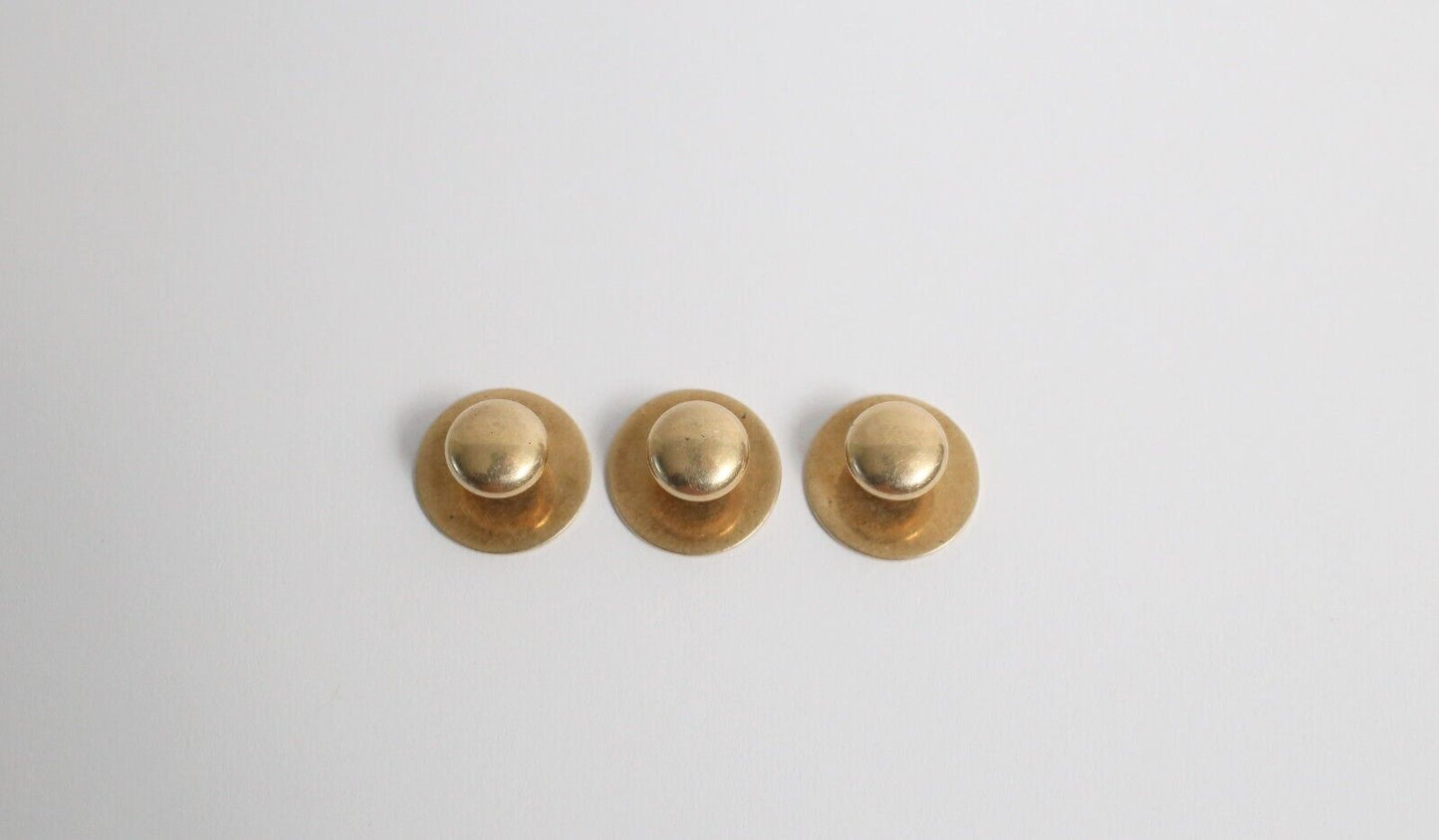 Vintage 14k Yellow Gold Shirt Studs Set of 3, 4.0g