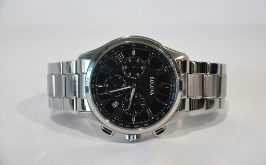 Bulova Men's Wilton Chronograph Stainless Steel Quartz Watch