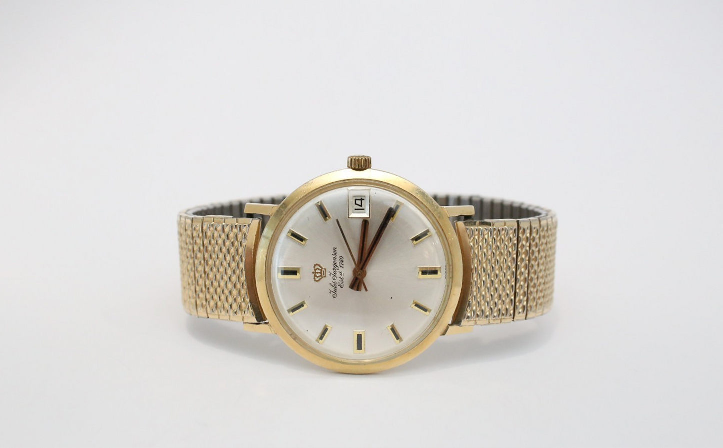 Vintage Jules Jurgenson 14k Gold Manual 33mm Watch