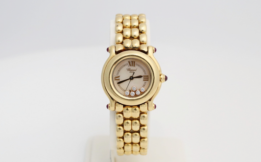 Chopard Happy Sport 18K Yellow Gold Ref 27/6150-22 Ladies Wristwatch - 106.5g