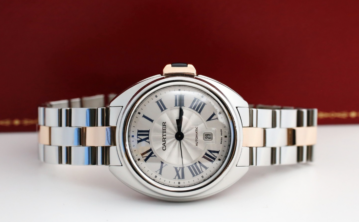 Cartier Cle de Cartier Ref. 3867 Stainless Steel/Rose Gold Automatic 33mm Watch