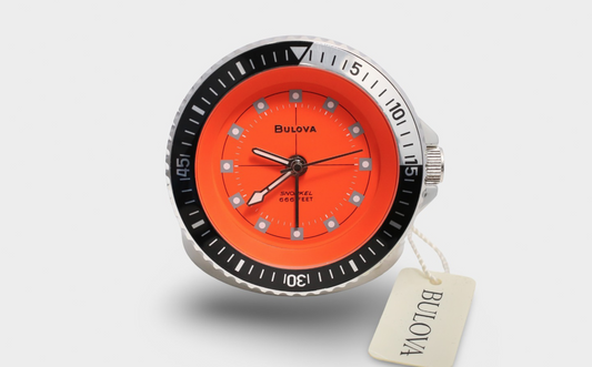 Bulova Snorkel Devil 60mm Travel Diver Alarm Clock