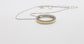 10k & 14k Two-Toned Gold Diamond Open Circle Necklace, 19 inches - 5.0g