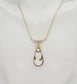 Vintage 14k Yellow Gold Cameo Pendant Necklace, 17 inches - 6.0g