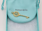 Tiffany & Co. 18k Yellow Gold Diamond Blossom Flower Key Pendant - 4.1g