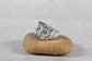 Sterling Silver Face Mask Ring, Size 9 - 11.9g