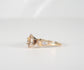 14k Yellow Gold Champagne Marquise Diamond Engagement Ring 1.22cttw, Size 7.5 - 3.2g