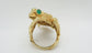 Vintage Kurt Wayne 18k Yellow Gold Frog Ring, Size 8.75 - 21.8g