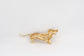 14k Yellow Gold Dog Brooch - 4.0g