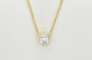 14k Yellow Gold 1.8cttw Diamond Oval Link Necklace, 17 inch - 3.5g