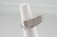 18k White Gold Contemporary Diamond Ring, Size 7 - 14.6g