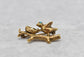 14k Yellow Gold Bird Pin with Turquoise & Pearls - 7.4g