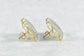 10k Yellow & White Gold Squared Diamond Stud Screw Back Earrings, 6.4g