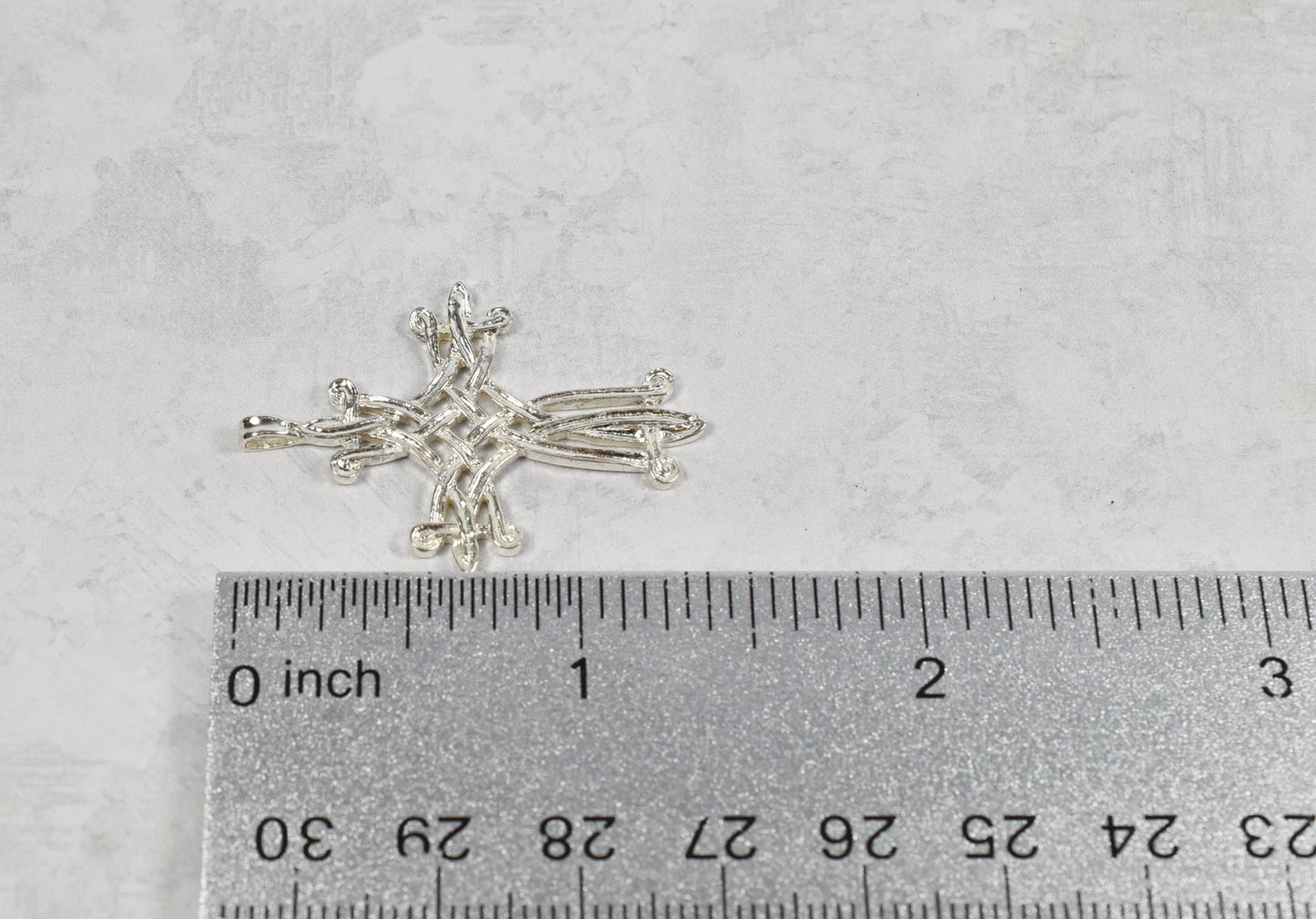Kabana Sterling Silver Ornate Celtic Cross Pendant, 2.8g