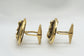 Vintage 14k Yellow Gold Diamond Horse Cufflinks - 34.2g