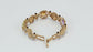 14k Yellow Gold Ladies Multi-Stone Bracelet, 7.75 to 8 inches - 25.2g